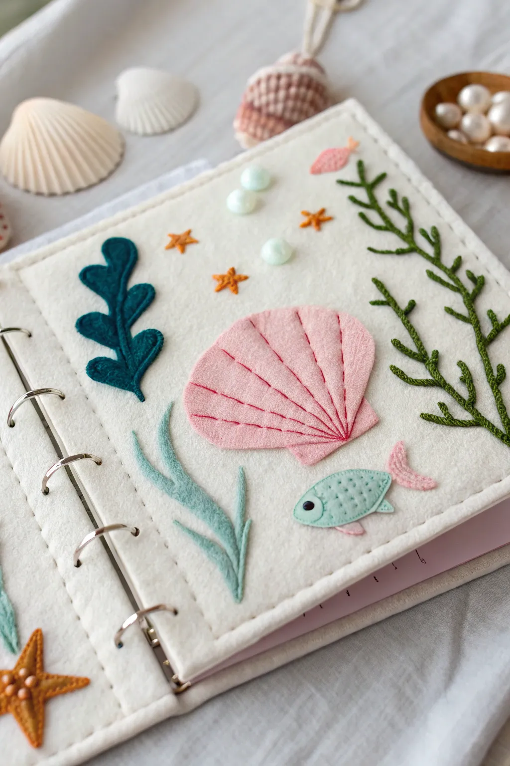 Dive into creativity with this charming Under the Sea busy book page, where simplicity meets whimsy.