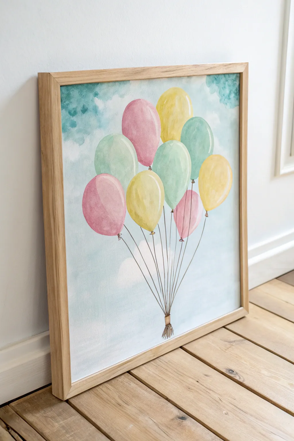 Elevate the nursery with whimsical balloons that celebrate joy and carefree moments.