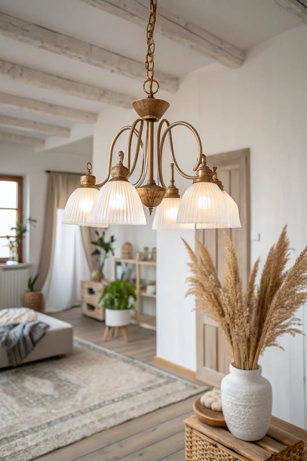 Illuminate your space with frosted glass serenity for a touch of minimalist elegance.