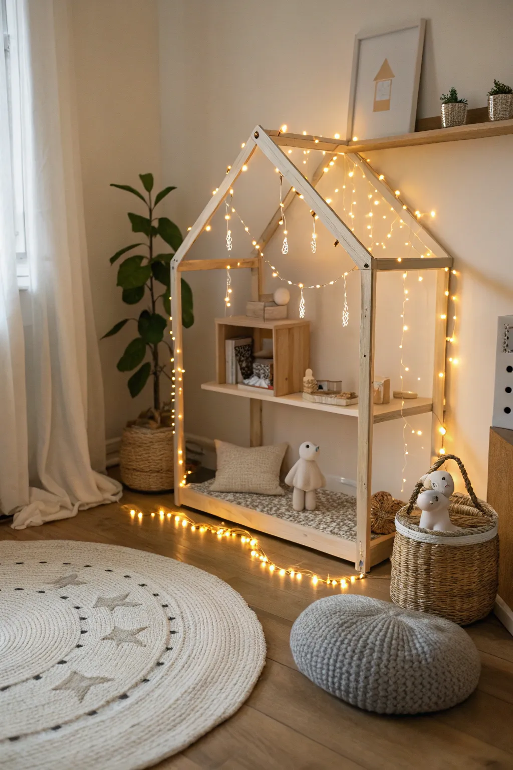 Sprinkle a touch of fantasy into your dollhouse decor with magical fairy lights and whimsical creatures. ✨🧚‍♀️