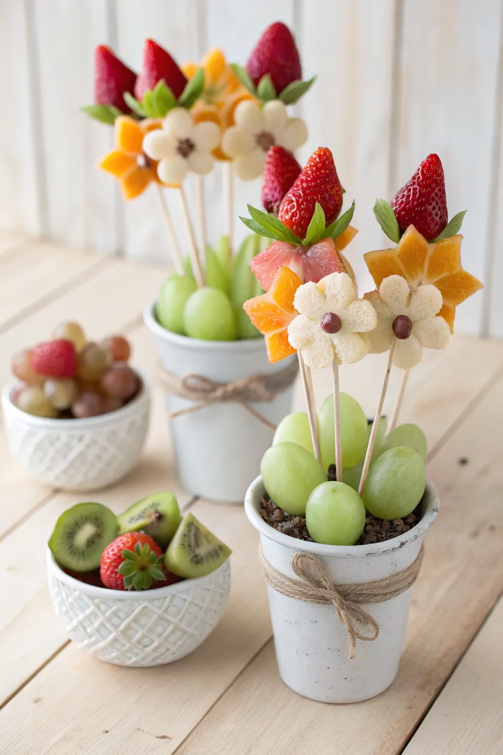 Bring a touch of garden charm to your table with these beautiful Fruity Flower Pots!