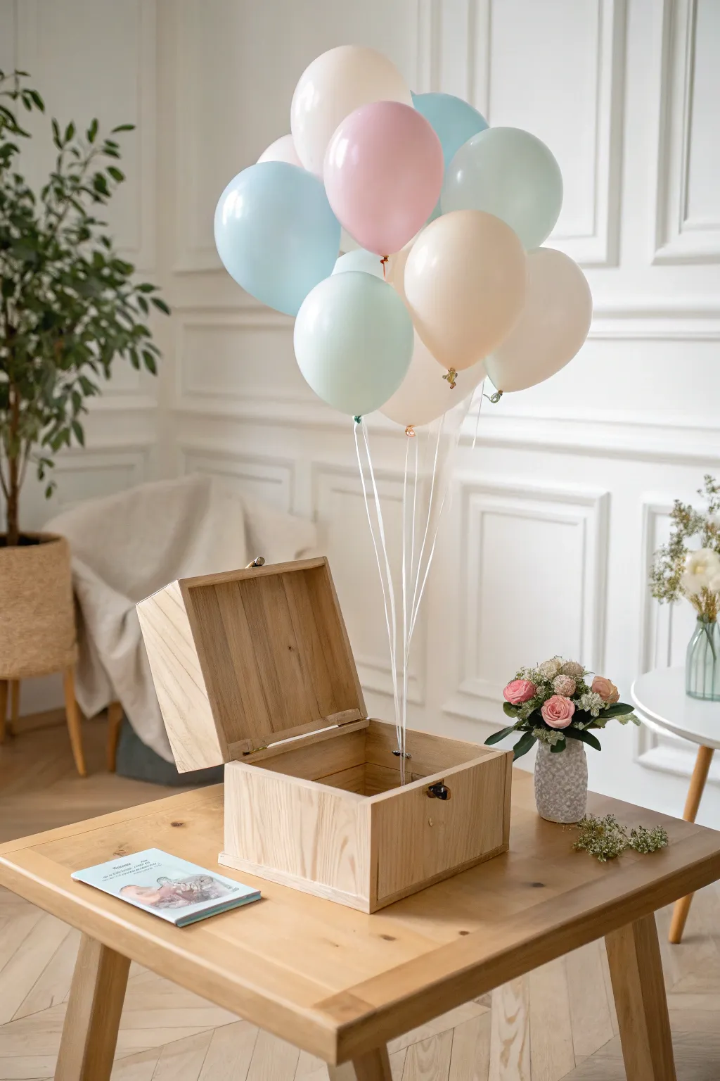 Surprise and delight with a DIY balloon box — a whimsical touch for a special 30th birthday celebration!