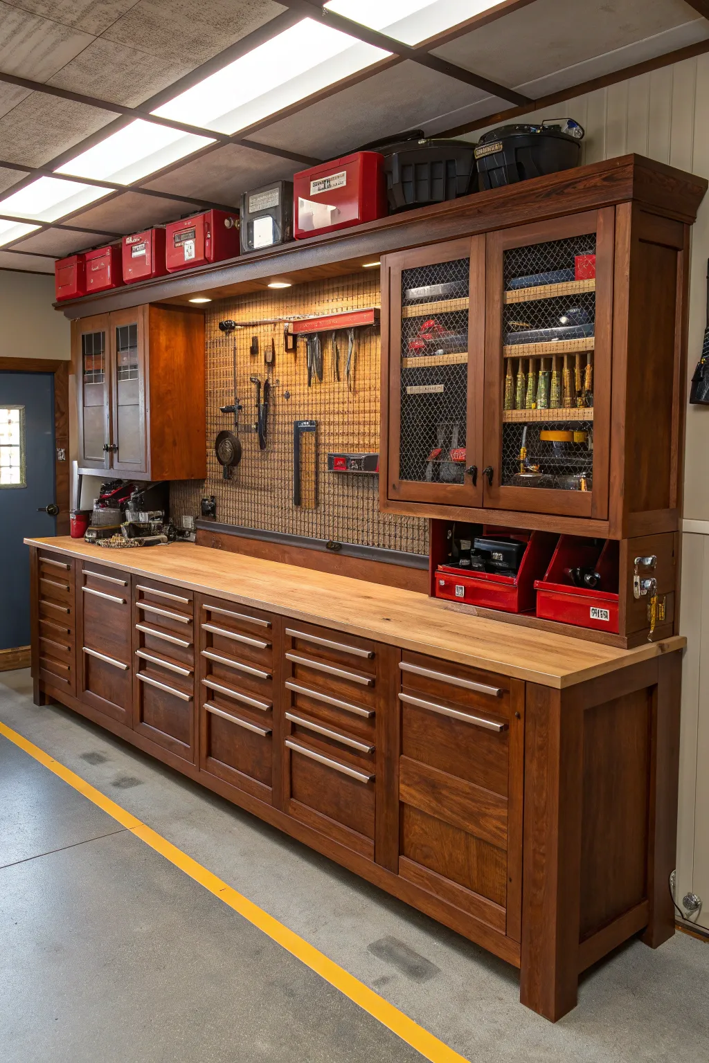 Maximize your space with a dual-purpose workbench that marries function with craftsmanship.
