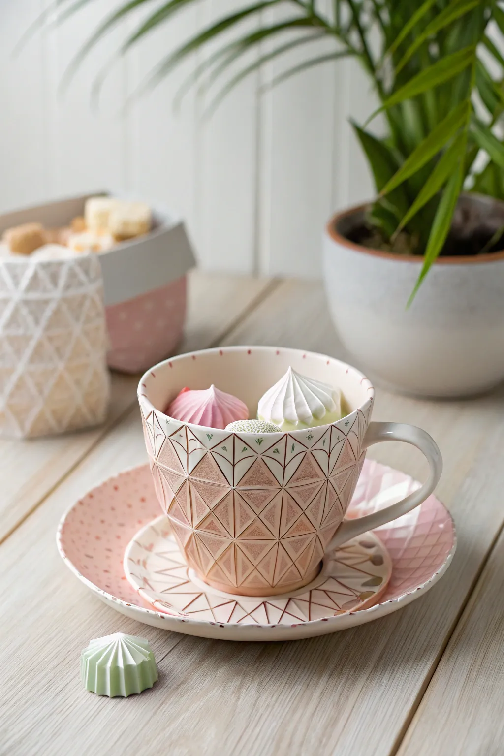 Delight your senses with this 3D paper teacup, perfect for gifting small surprises to the tea lovers in your life.