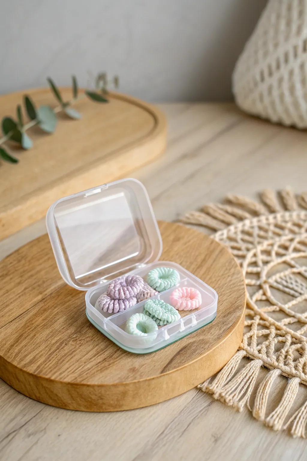 Effortlessly stylish and organized: Transform pill containers into chic hair tie holders!