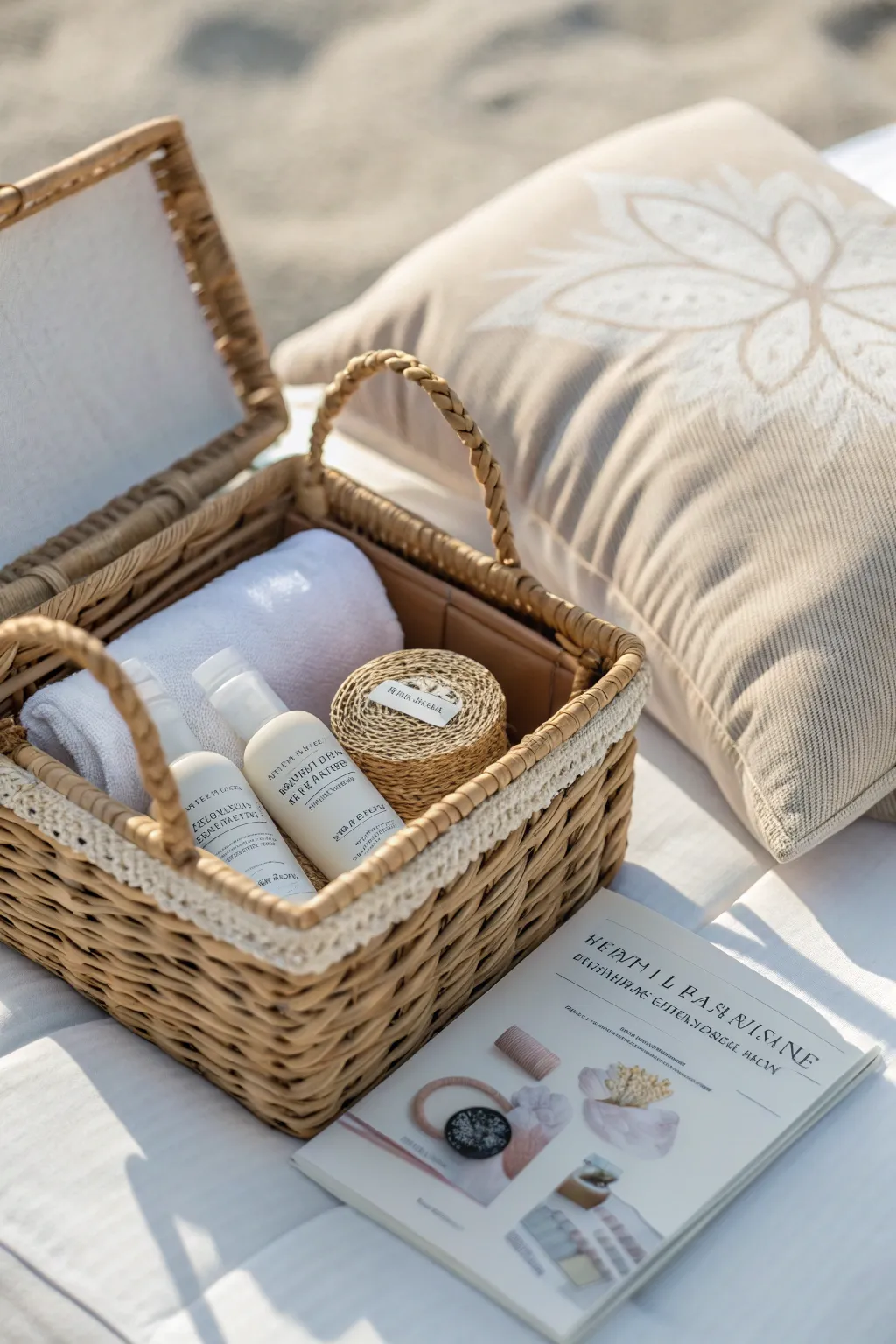 Elevate your travel game with this chic and practical DIY hamper, perfect for the jet-setter in your life.