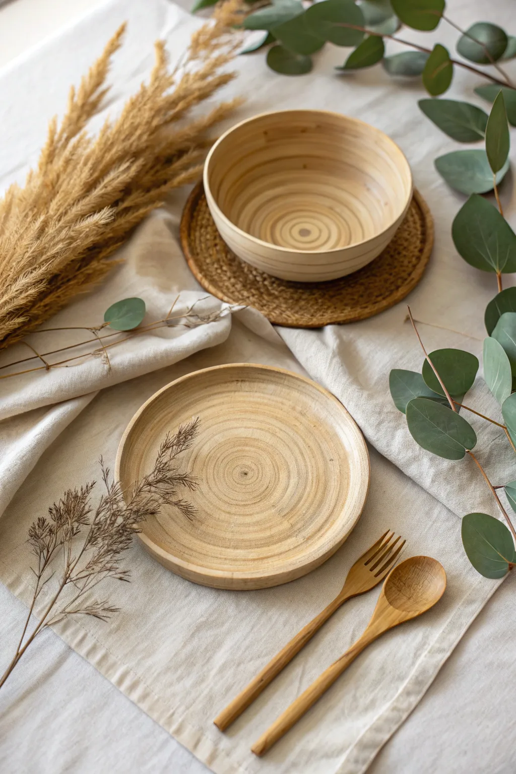 Elevate your indoor picnic with eco-friendly elegance. 🌿✨ #SustainableLiving #MinimalistBoho
