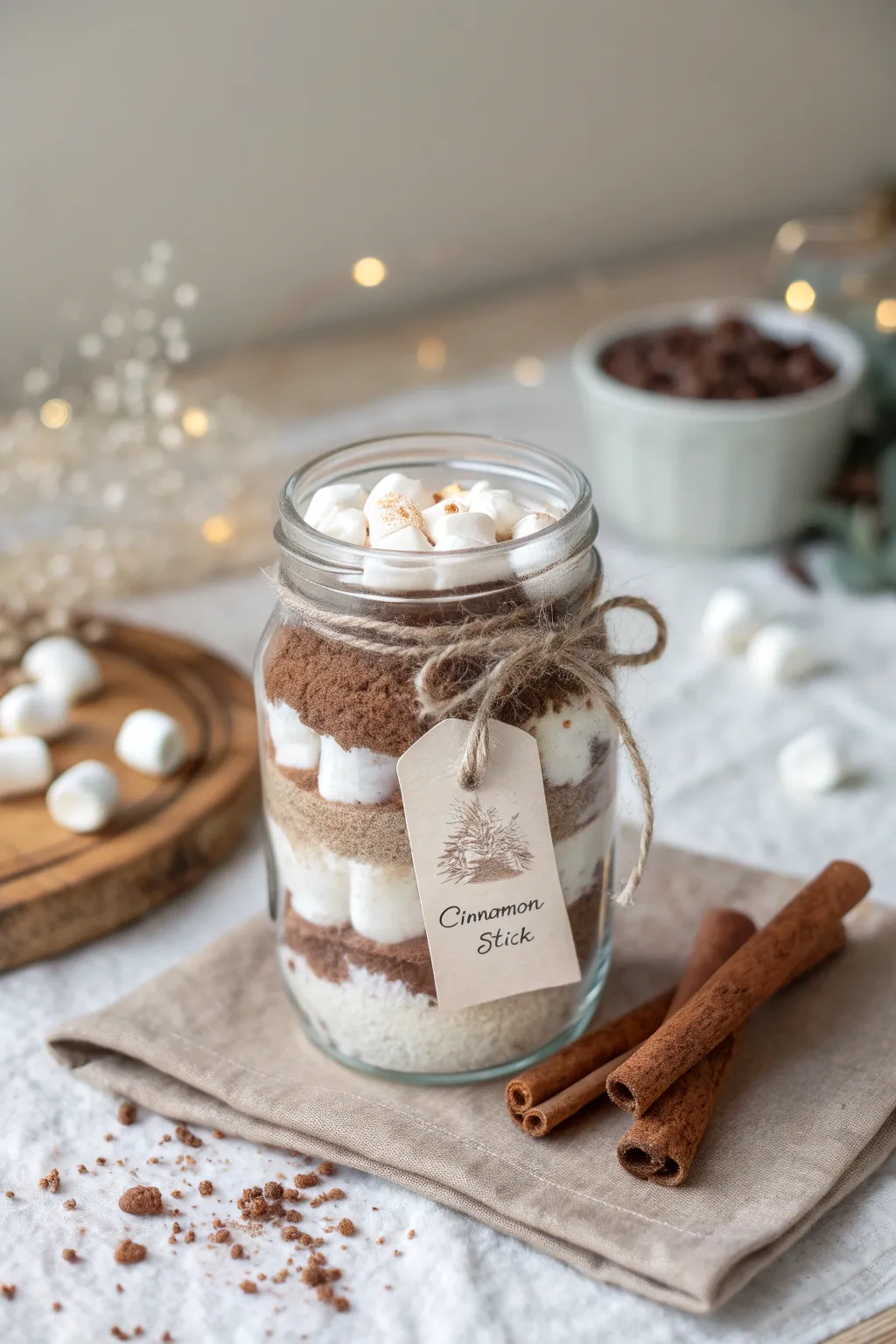 Warm someone's heart with this charming DIY Hot Cocoa Mix, a perfect blend of simplicity and elegance.