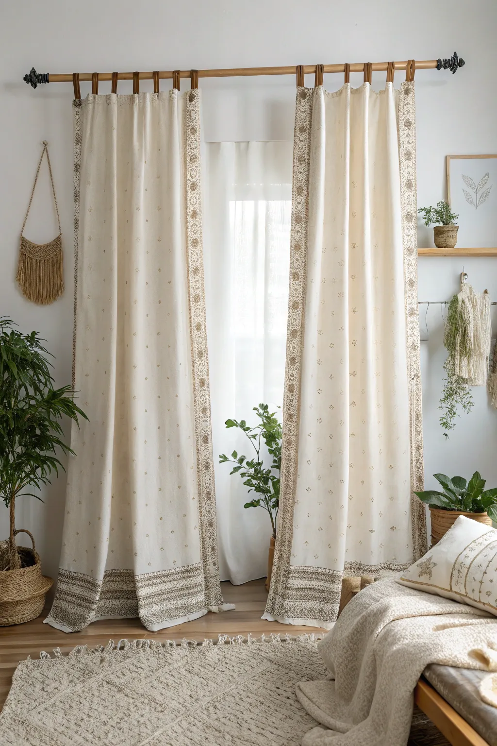 Add a touch of personal elegance with DIY curtains that speak to your style. 🌿🪡