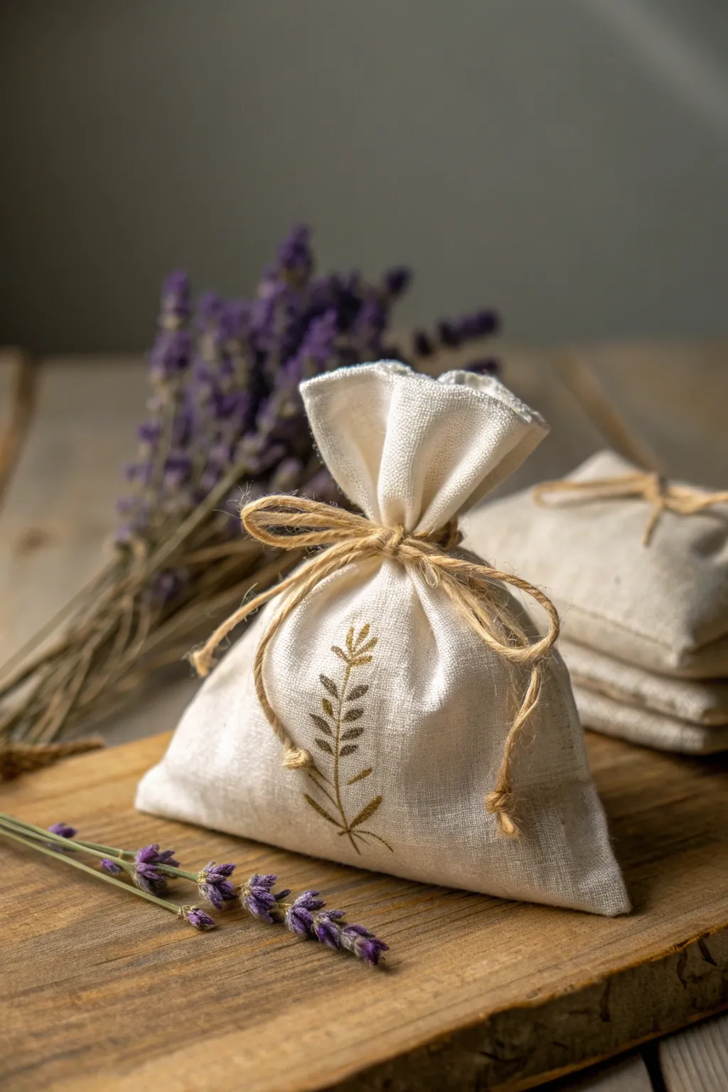 Embrace the art of simplicity with these charming handmade scented sachets, a perfect blend of beauty and fragrance.