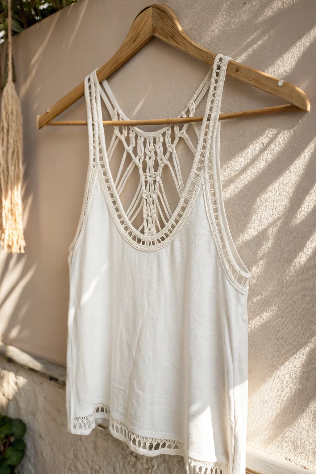 Transform your tank top with a stunning lattice back design—where minimalism meets artistry!