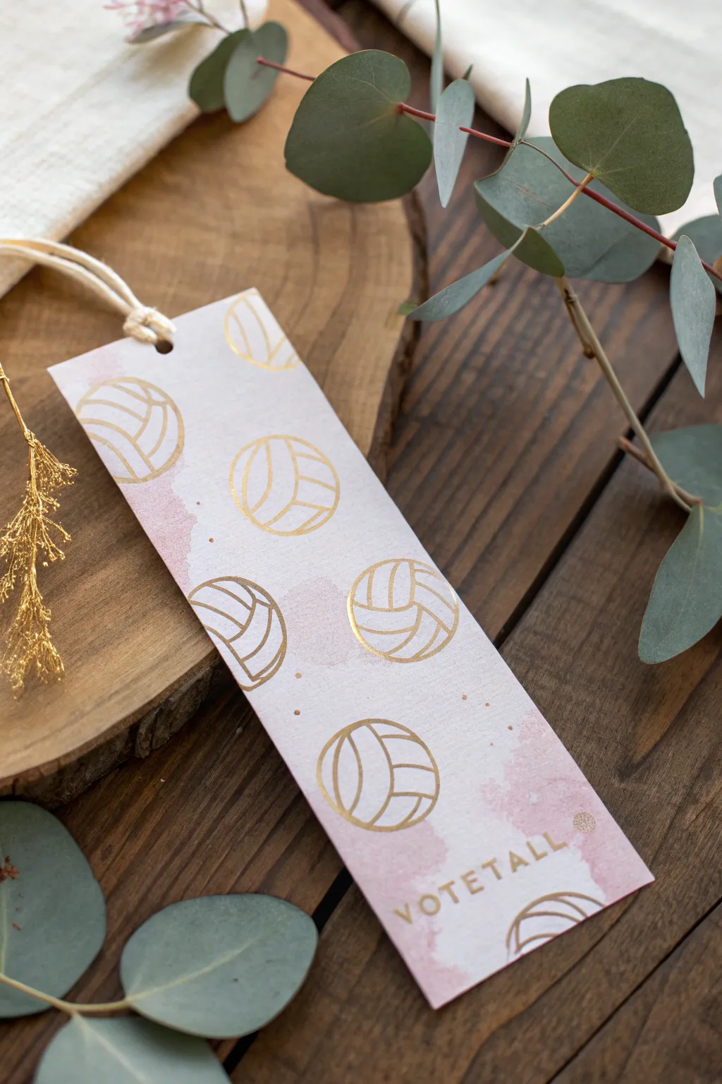 Elevate your reading experience with a touch of volleyball-inspired elegance. #MinimalistCharm #BohoBookmark