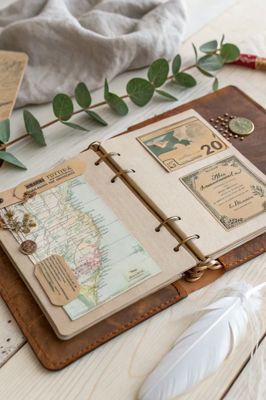 Capture memories and inspire new adventures with a handcrafted scrapbook.