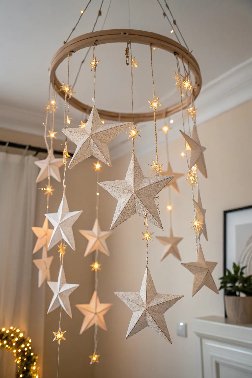 Transform your space into a magical winter night with this DIY starry ceiling.