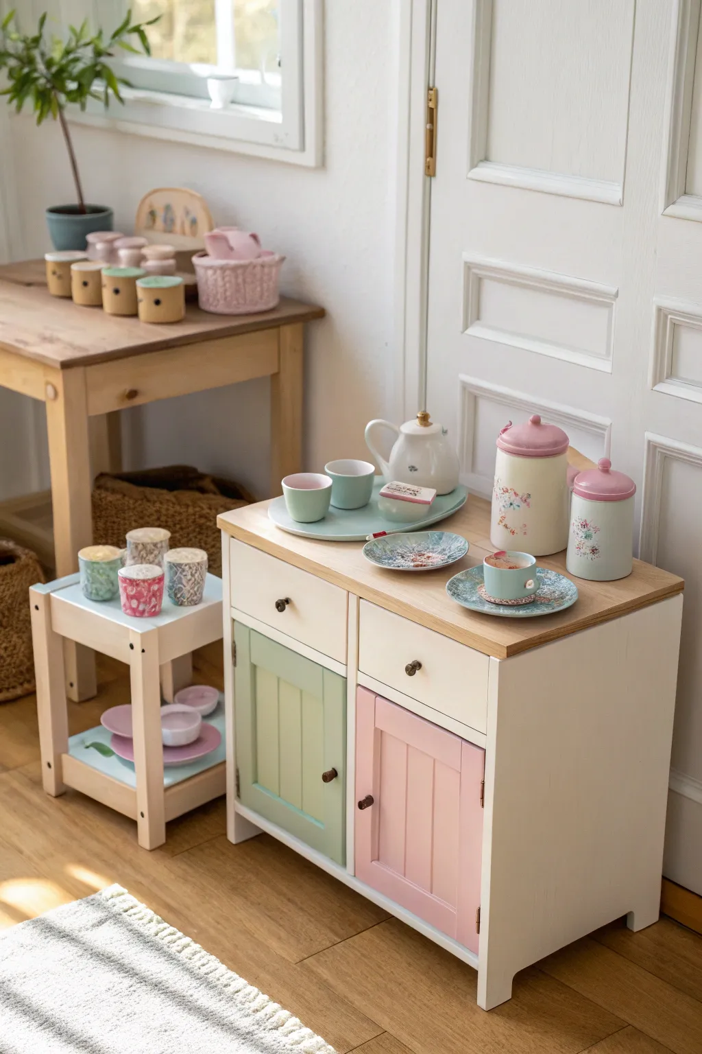 Tiny kitchen, big dreams: A doll's culinary paradise in Scandinavian style.