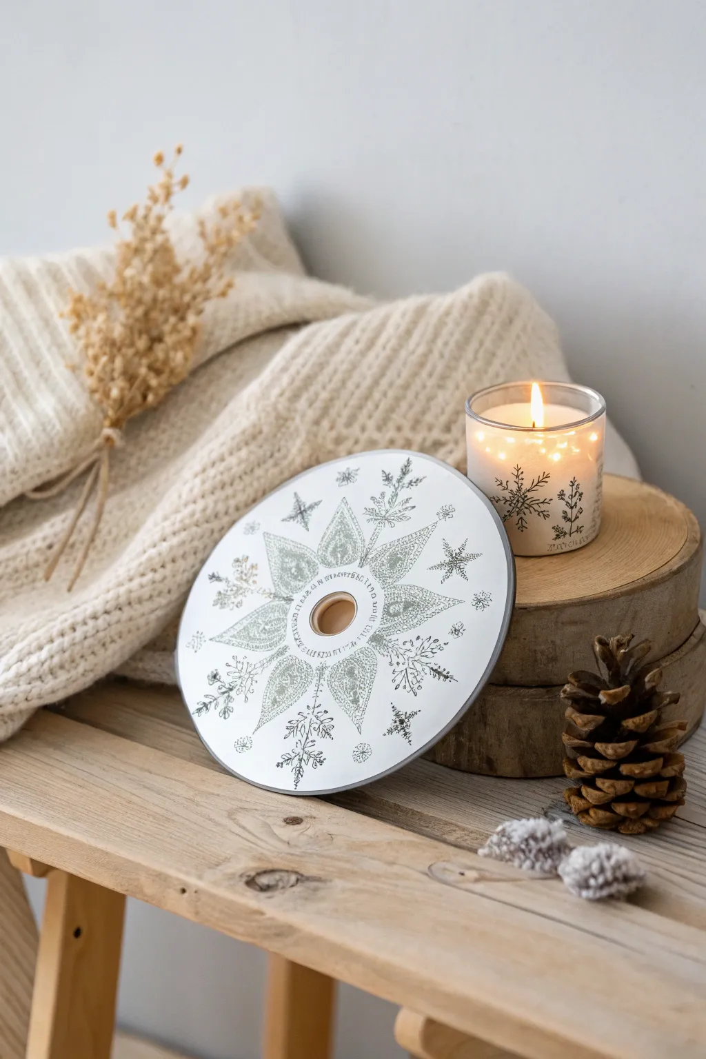 Transform your decor with elegant holiday-themed DVD art for a cozy, festive touch.