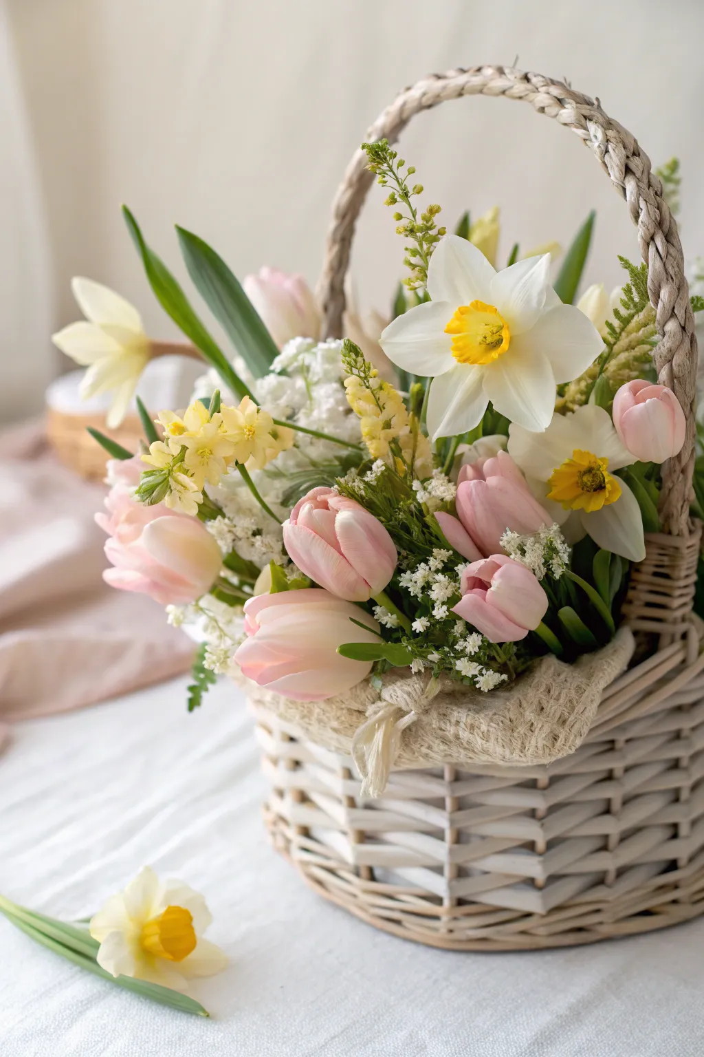 Embrace the essence of spring with a bouquet that brings natural beauty and fresh fragrances to your Easter basket.