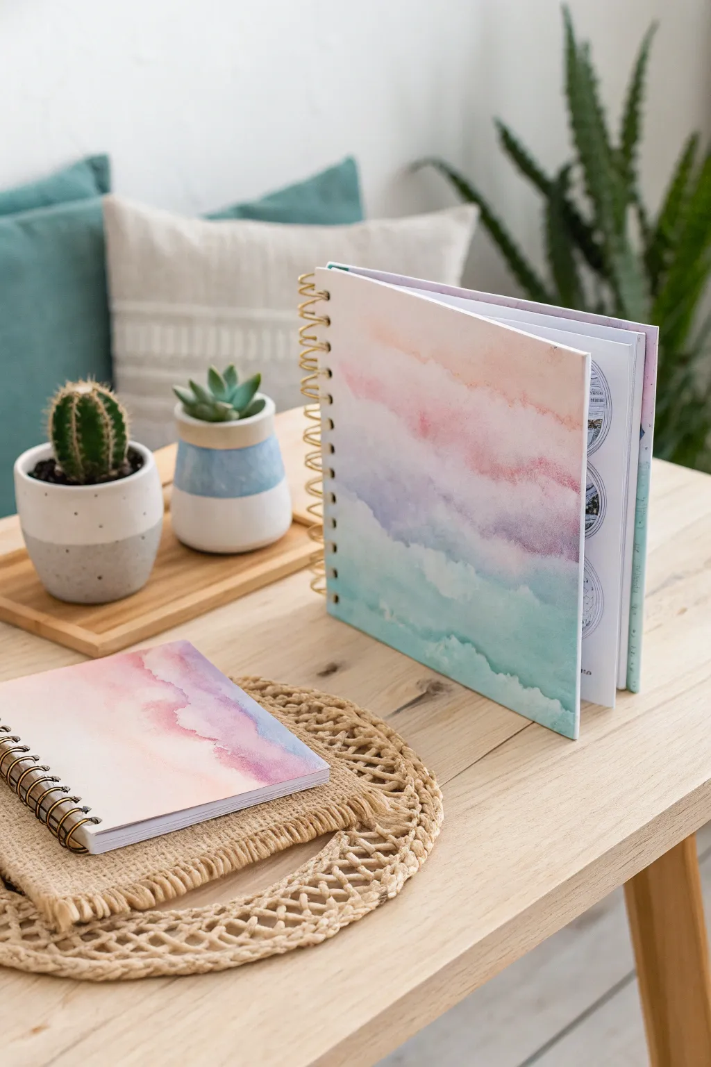 Capture the essence of your music with a dreamy watercolor album cover.