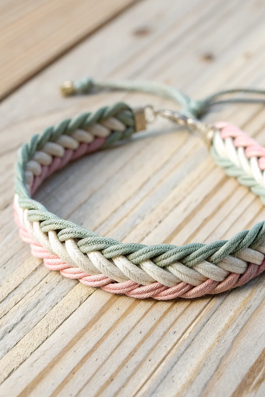 Elevate your style with the effortless elegance of a Five Strand Braid friendship bracelet. Simple yet stunning!