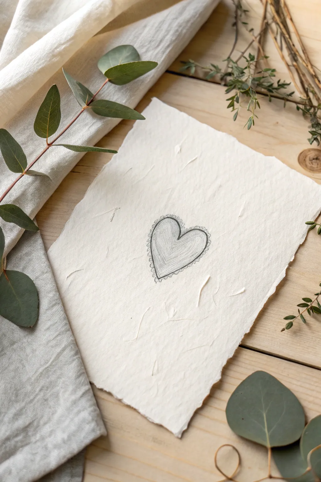 Embrace simplicity with a timeless heart doodle, perfect for adding a touch of love to your day.