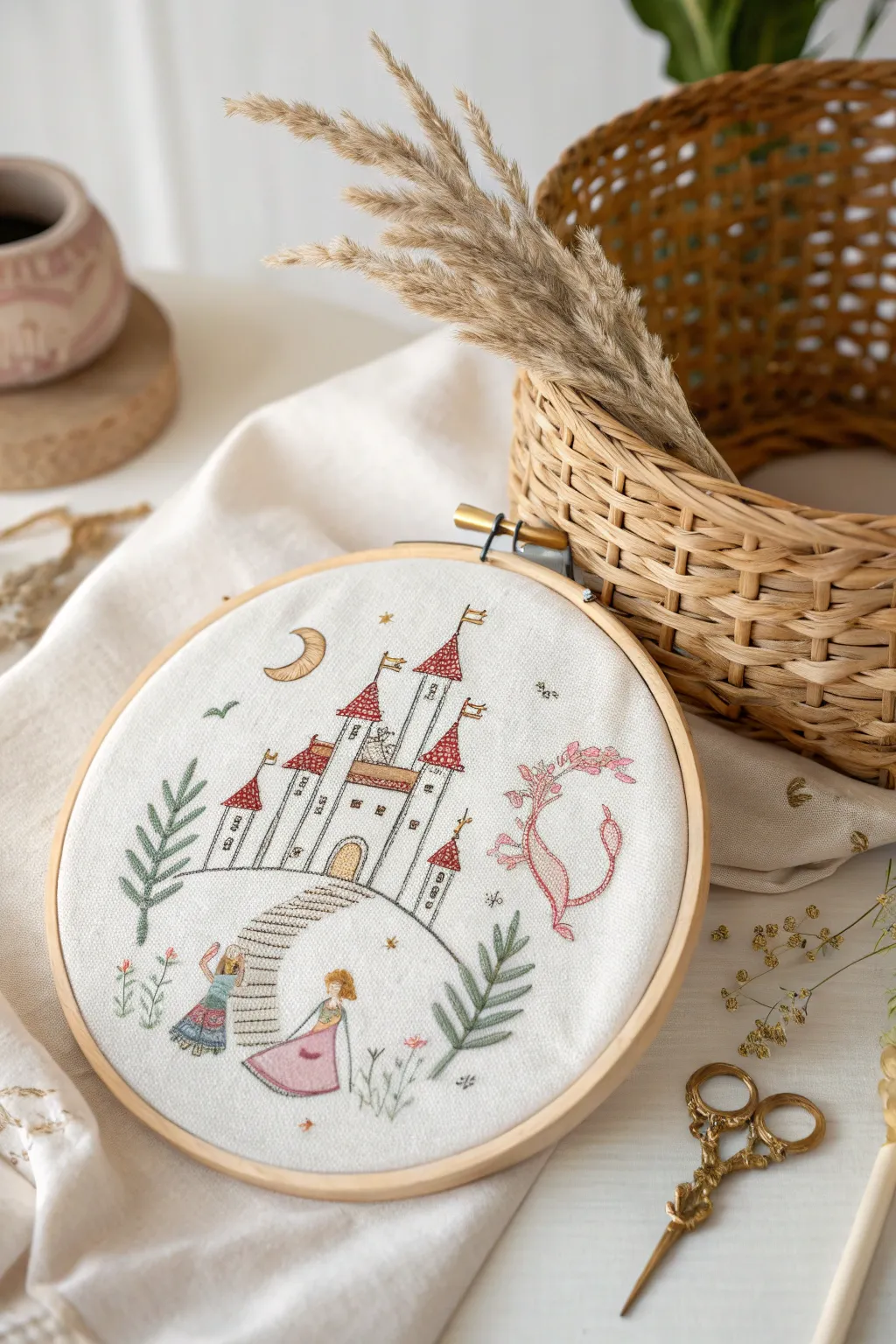Enchant your space with fairytale dreams brought to life through delicate embroidery.