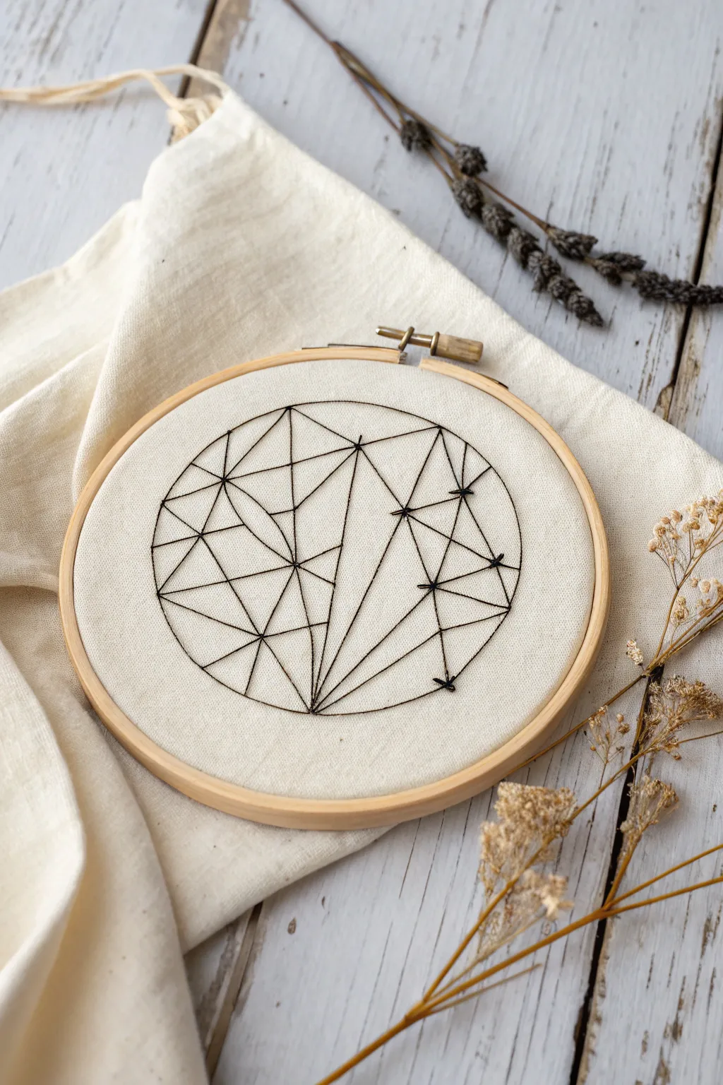 Embrace the elegance of minimalism with this sleek embroidery design, perfect for those who value simplicity and craftsmanship.