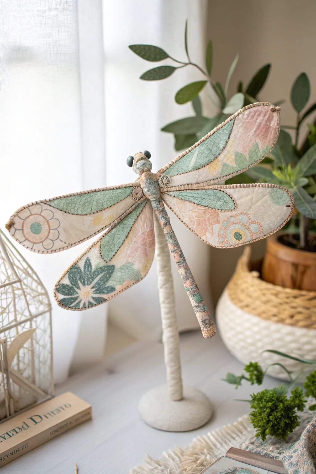 Whimsical Fabric Dragonfly: A Touch of Nature's Beauty in Your Home