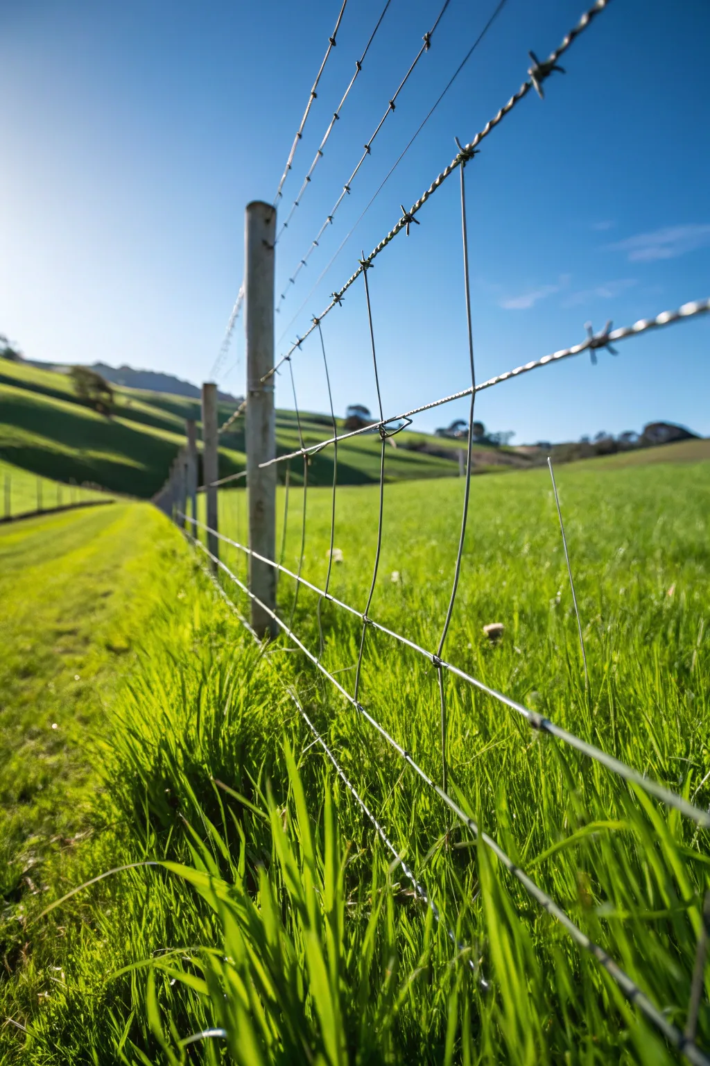 Invisible yet effective: Electric wire fences seamlessly blend function with finesse.