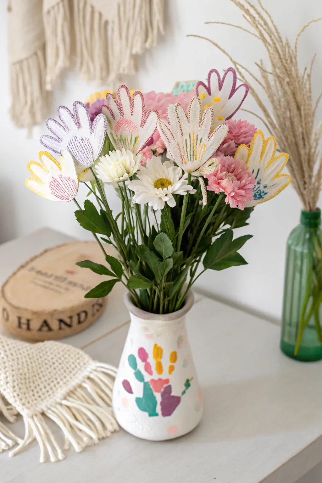 Celebrate Father's Day with a heartfelt handprint bouquet—simple, vibrant, and full of love.