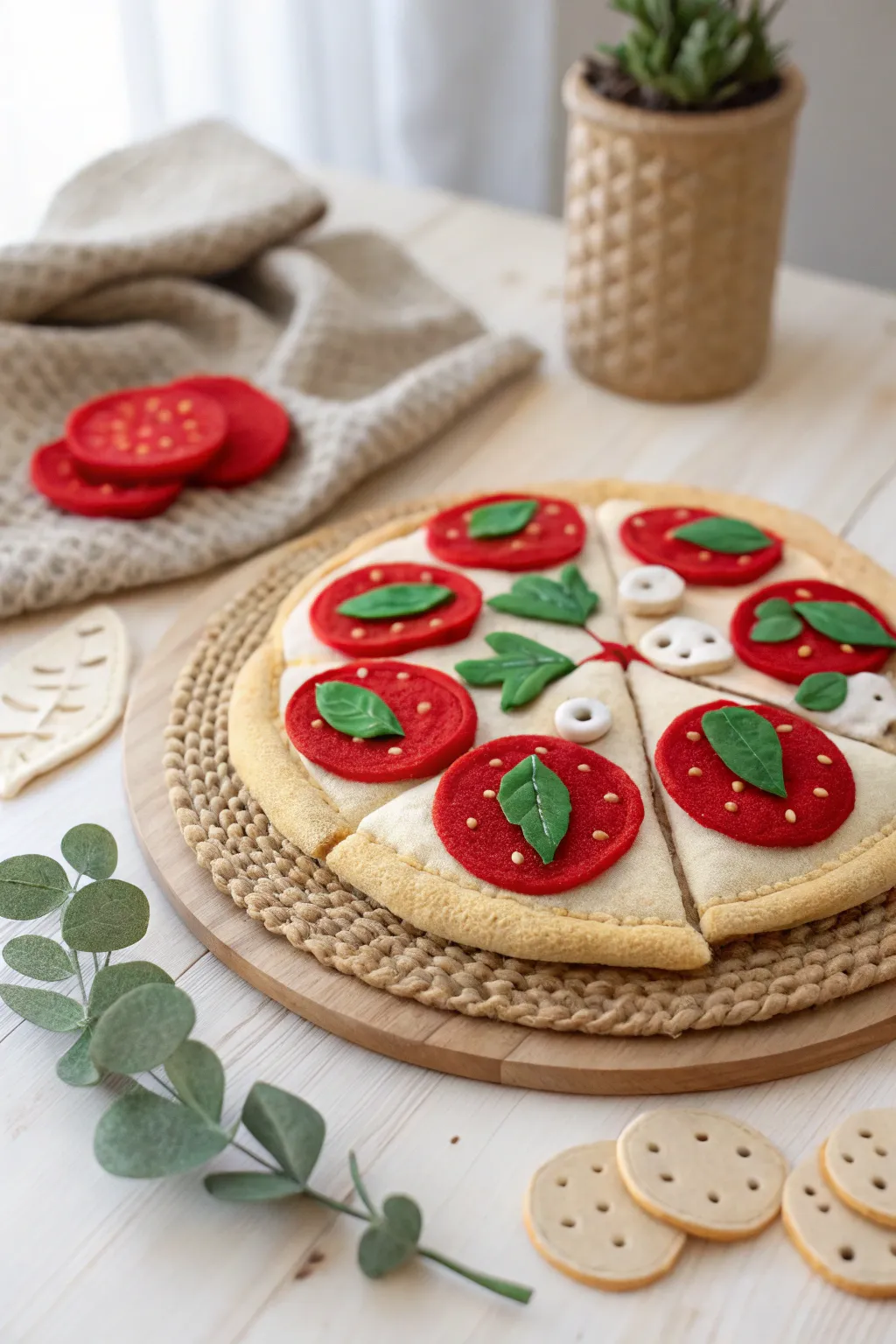 Delight in the charm of handcrafted felt play food – where imagination and craftsmanship meet.