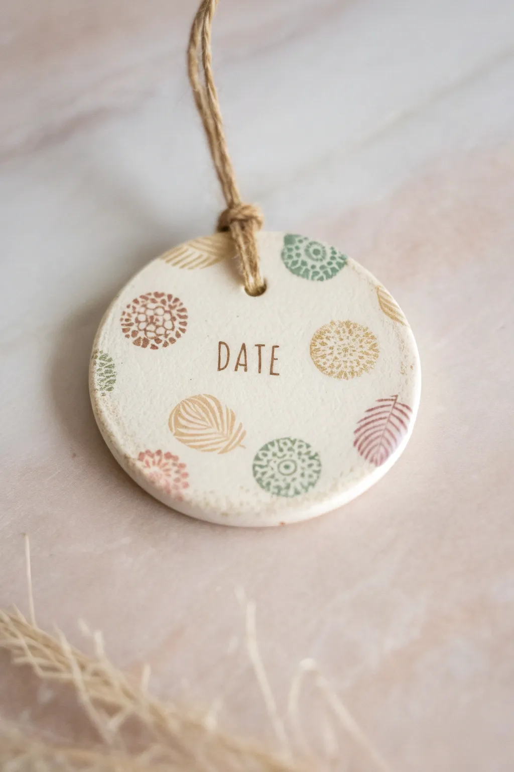Capture cherished memories with a personalized fingerprint ornament—handmade elegance for your holiday decor.