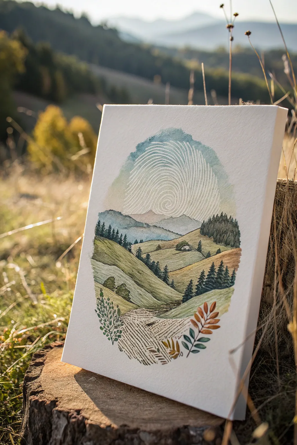 Discover the art of fingerprint landscapes—where simplicity meets whimsy.