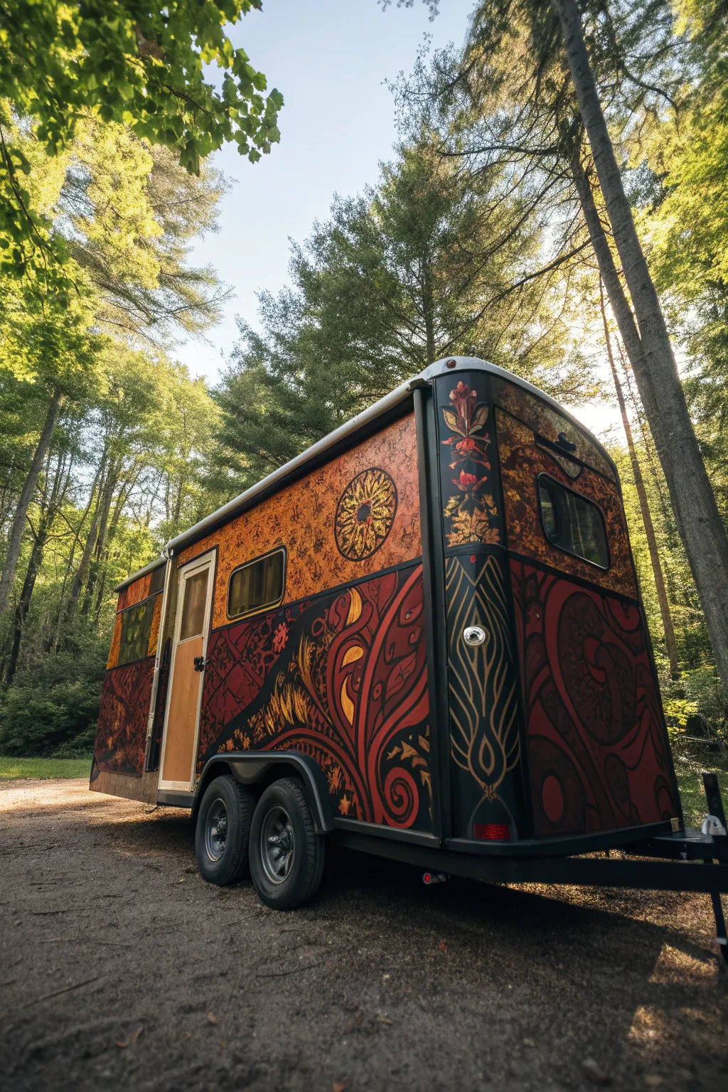 Elevate your firewood hauling game with a custom-painted trailer that turns heads in style!