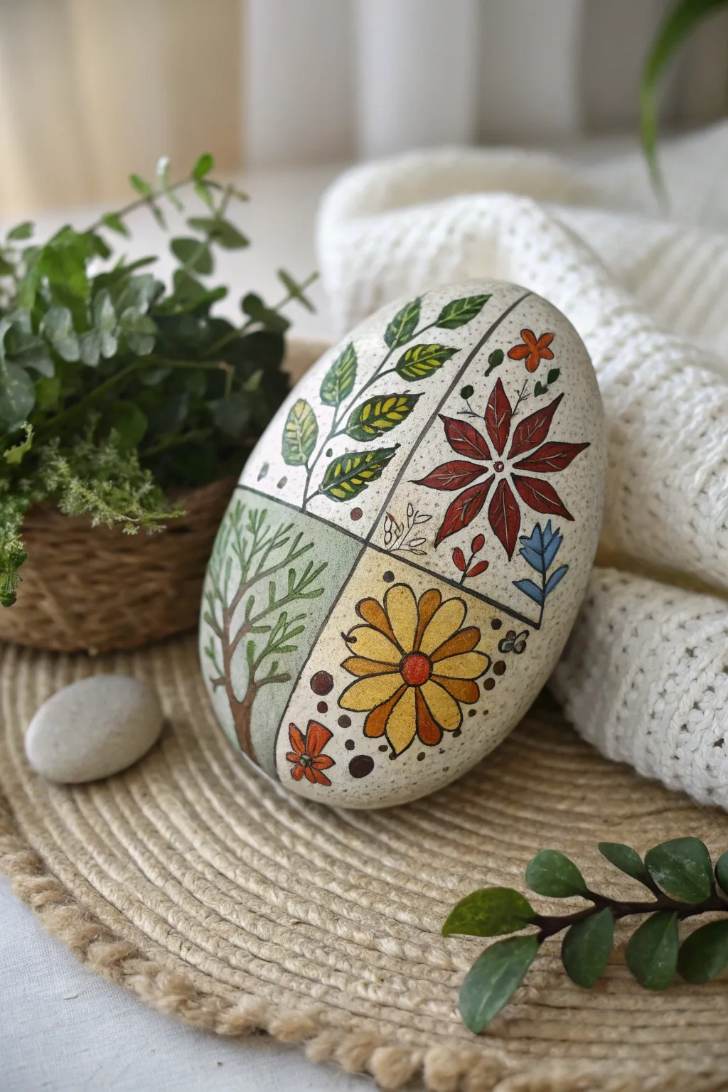 Celebrate nature's beauty year-round with handcrafted seasonal garden markers.