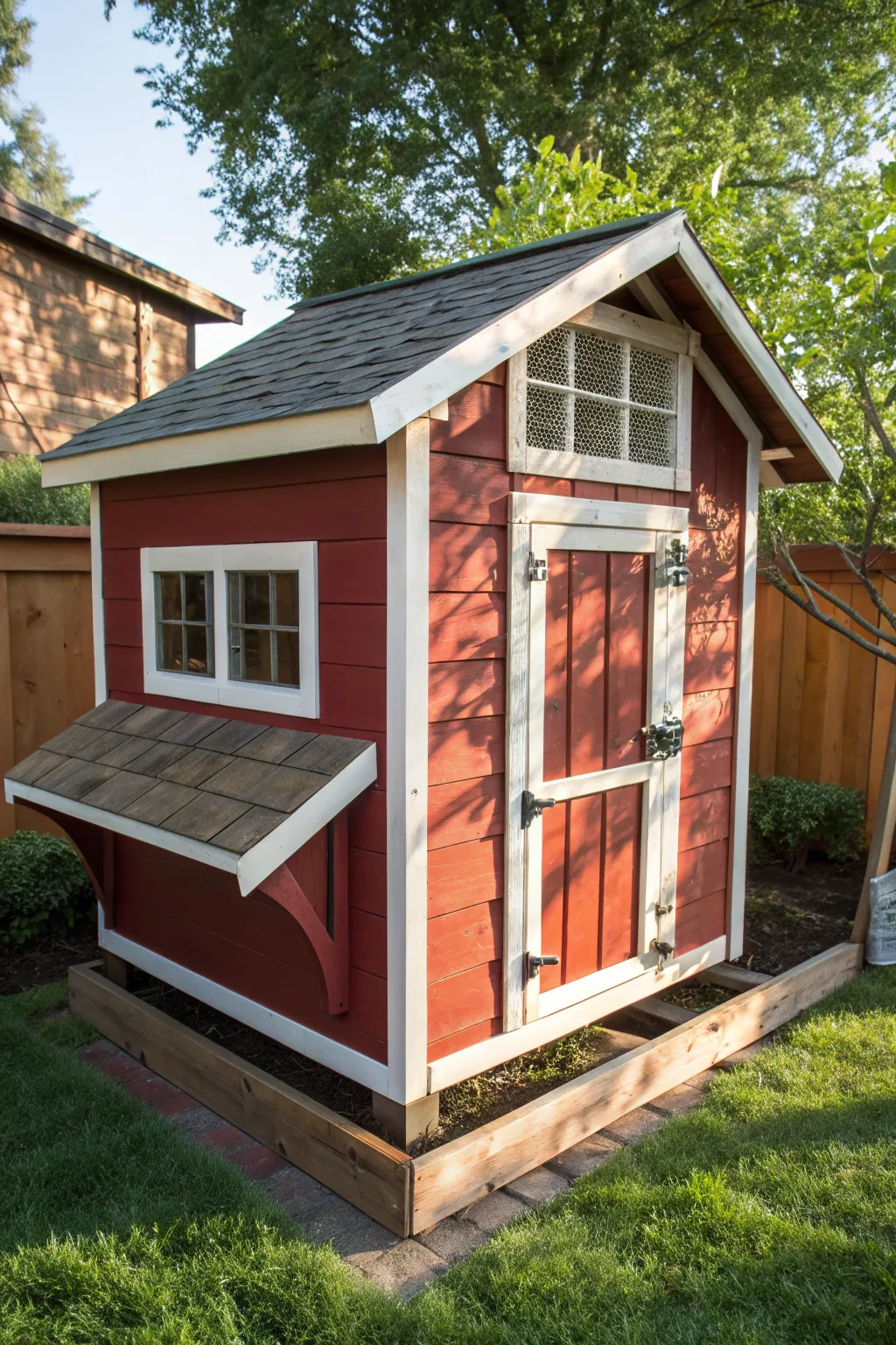 Transform an old shed into a stunning coop masterpiece.