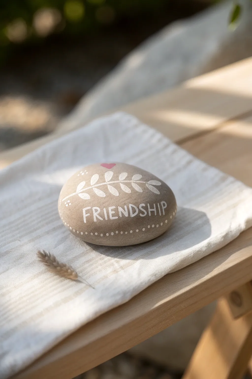 Uncover the mystery of friendship with hidden messages on beautifully crafted rocks.