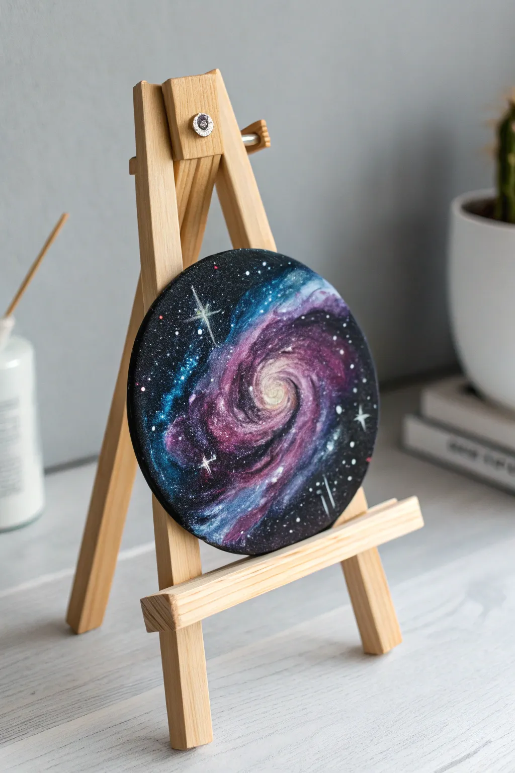Dive into the cosmos with this enchanting galaxy painting—an easy project that brings the universe to your fingertips.