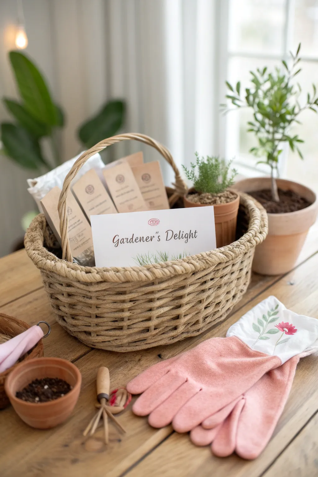 Nurture friendship and growth with a Gardener's Delight basket, perfect for the green-thumbed gal in your life.