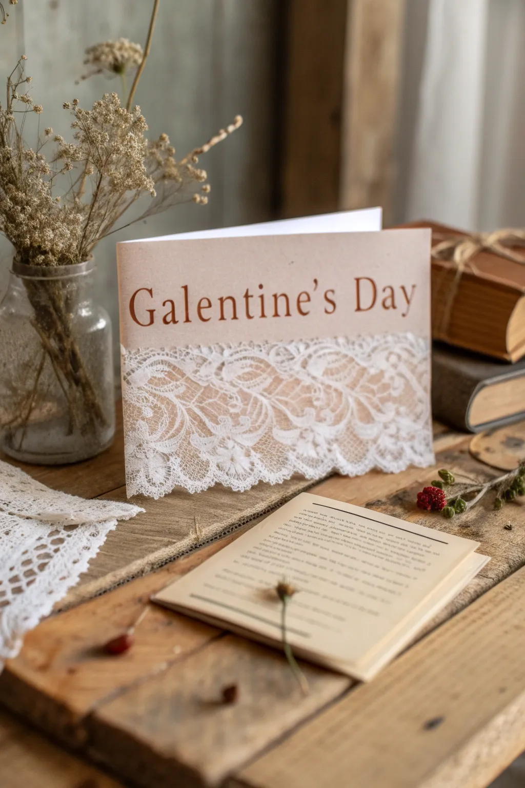 Embrace nostalgia with a vintage-inspired Galentine's Day card, where timeless charm meets handcrafted elegance.