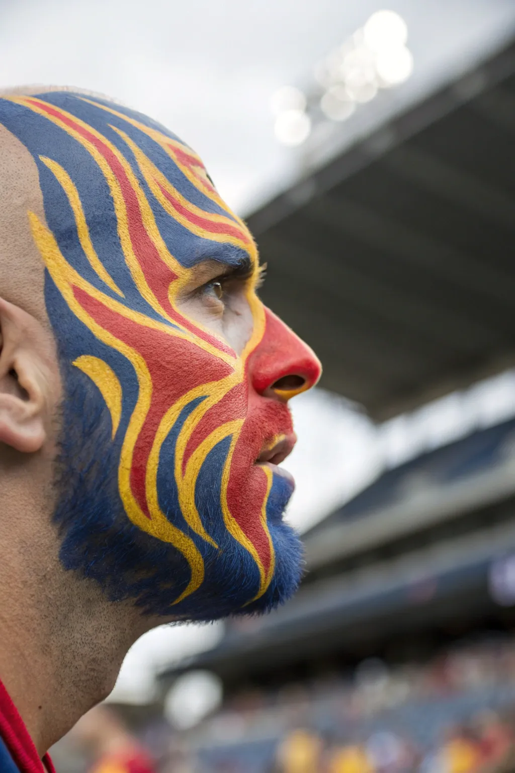 Unleash your game day spirit with vibrant cheek swirls!
