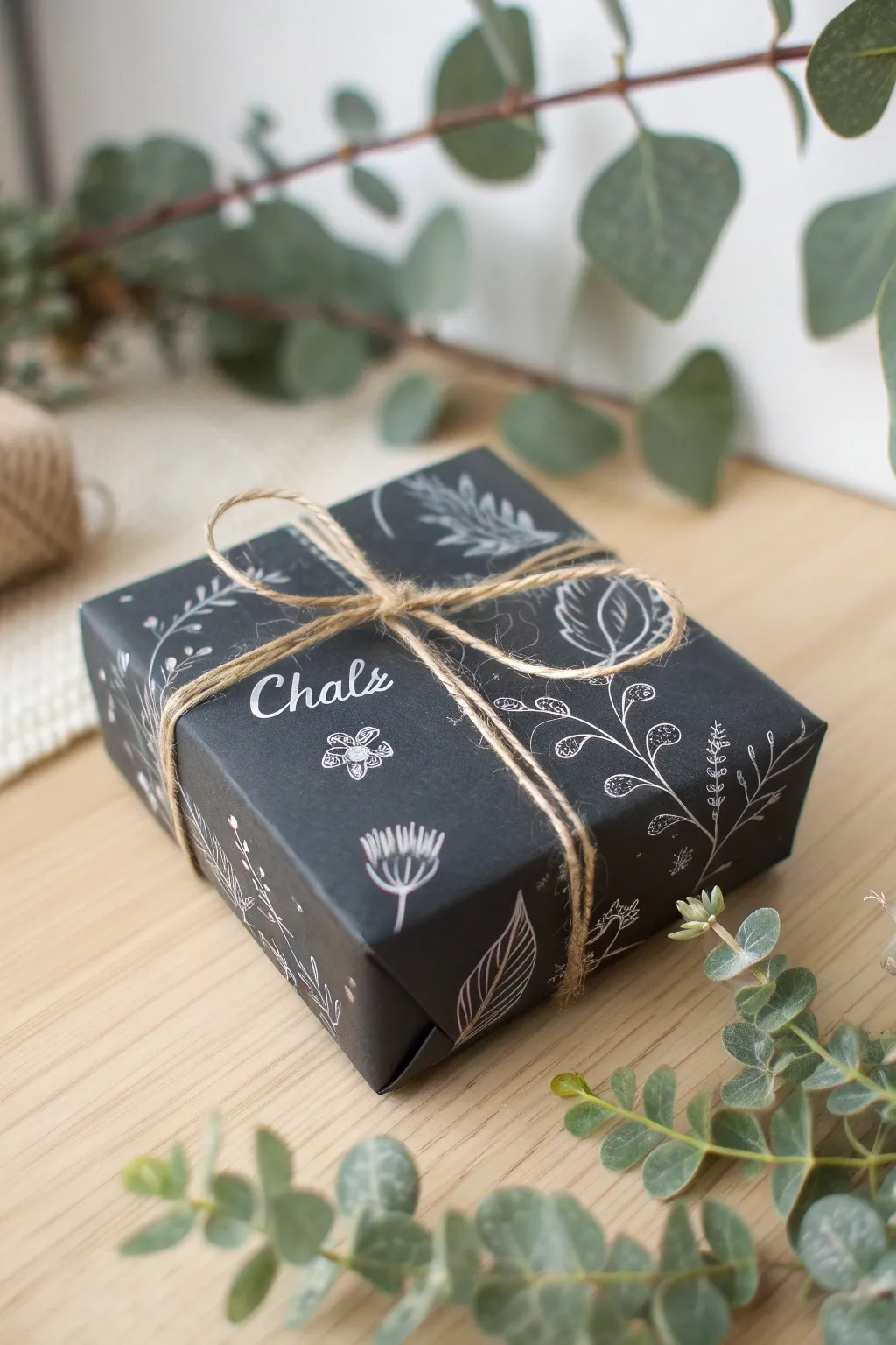 Personalize your gifts with chalkboard paper for a touch of creativity and charm.