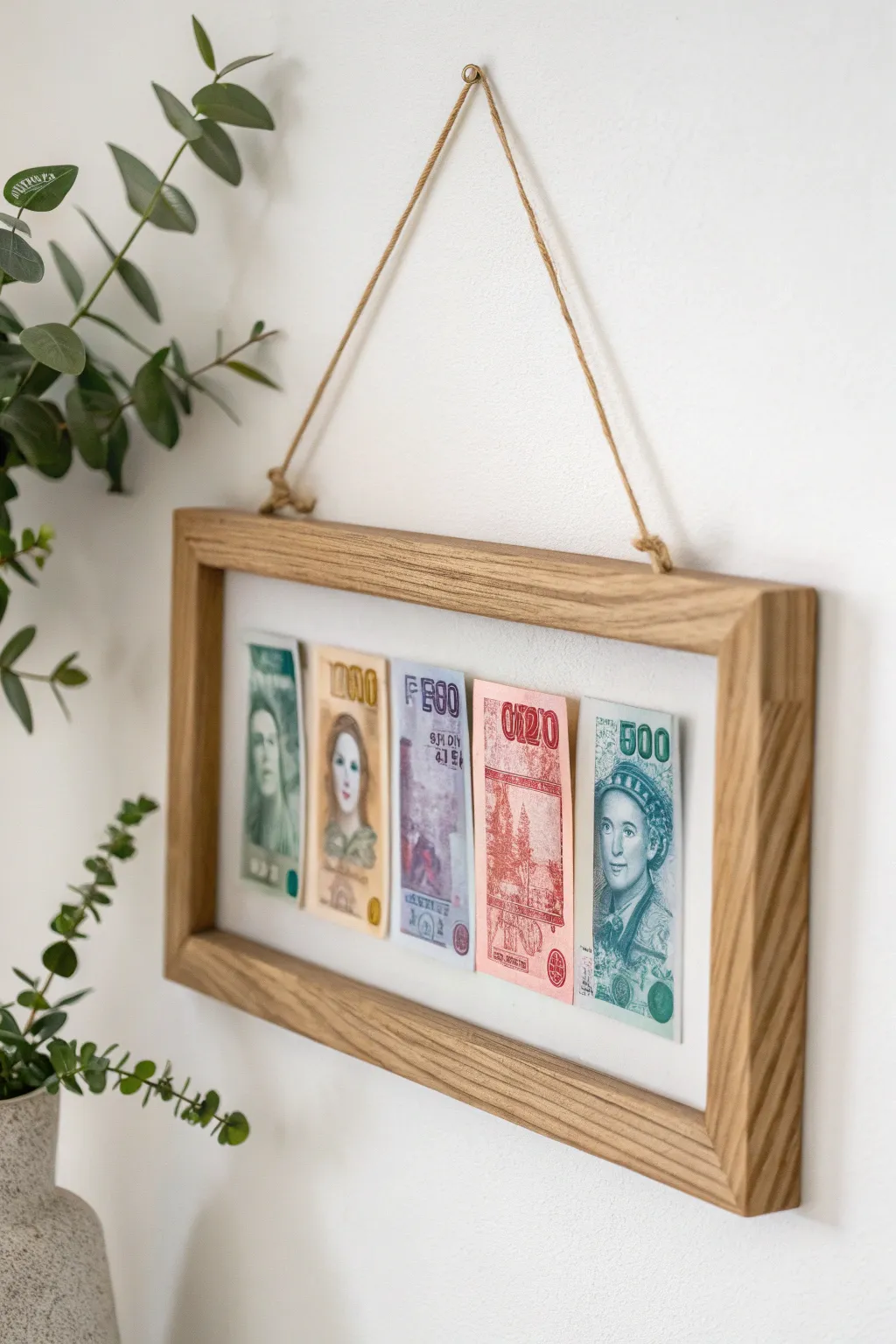 Transform currency into timeless art with a beautifully framed money gift.