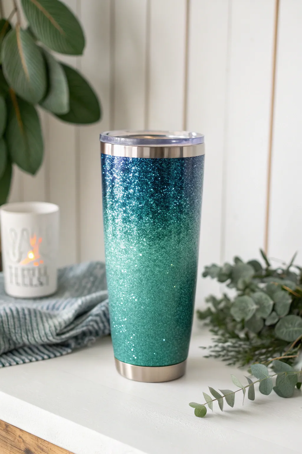 Magic in a Cup: Watch the Colors Dance from Blue to Green.
