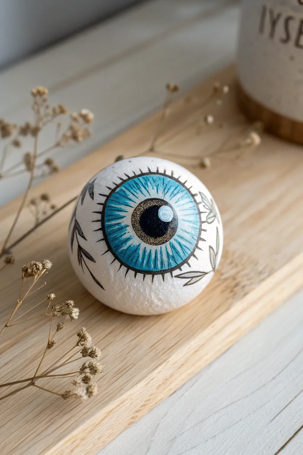 Peek-a-boo! Discover the artful charm of Halloween with handcrafted clay eyeballs.