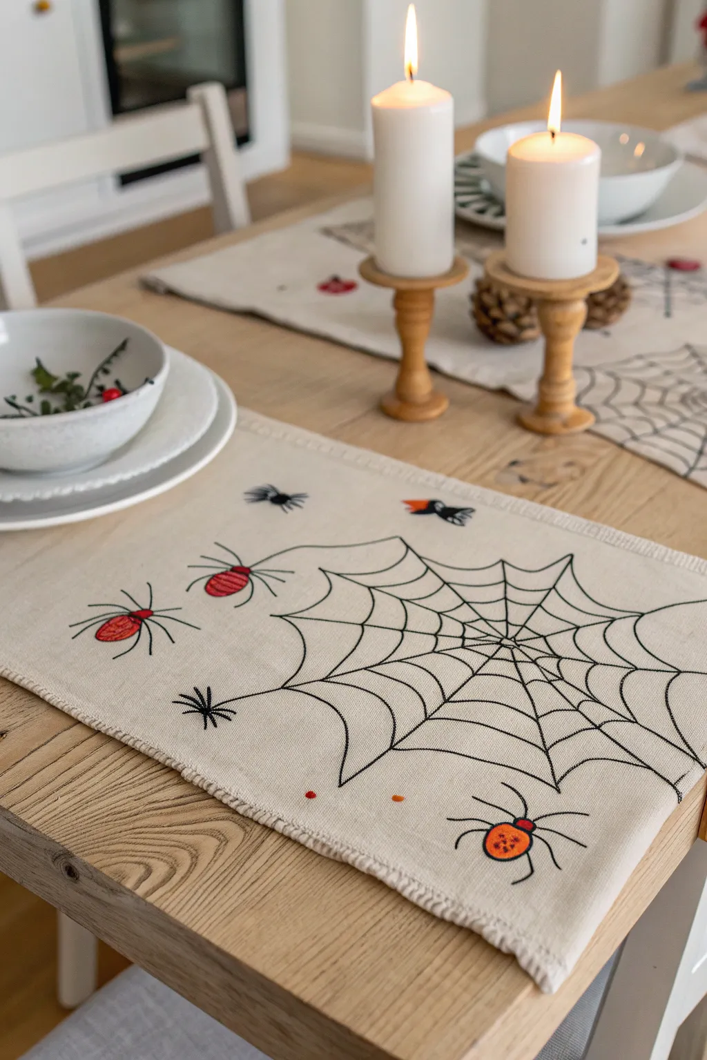 Add a touch of playful spookiness to your family meals with these charming, handcrafted Halloween placemats!