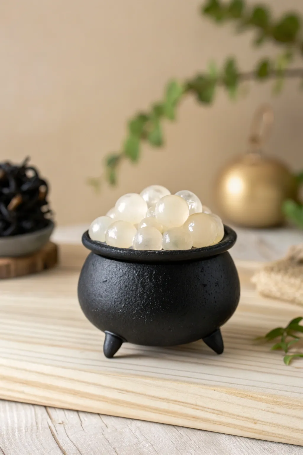 Indulge in the magic of Halloween with our handcrafted cauldron bubble soap—where minimalist design meets enchanting allure.