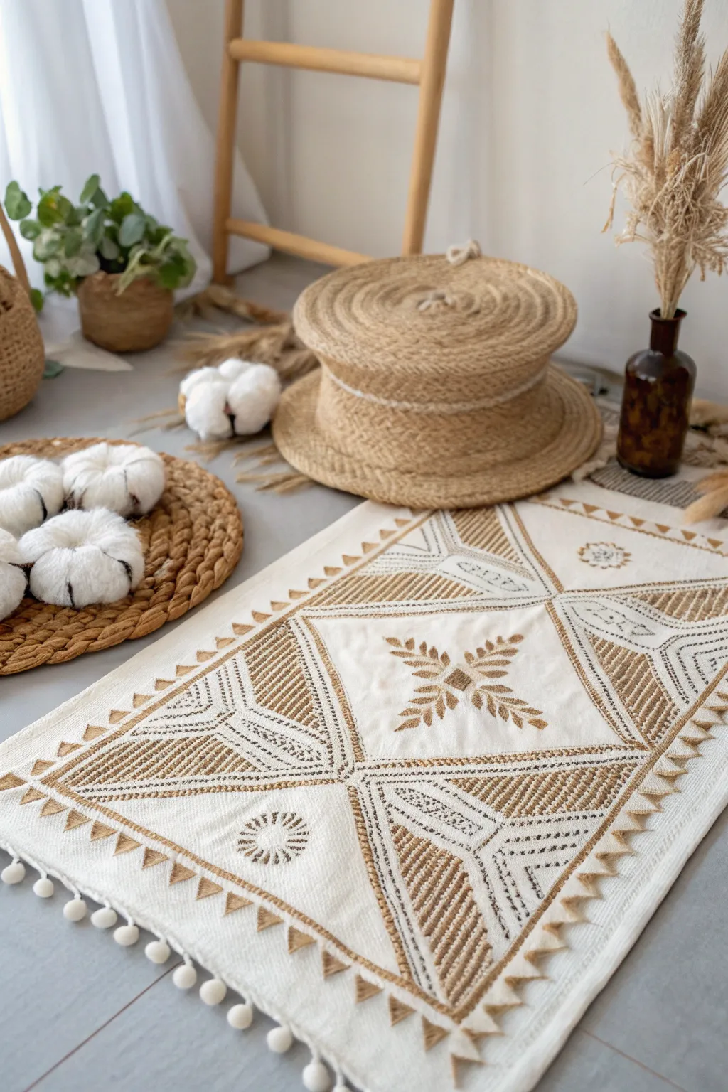 Discover the warmth and texture of fabric-infused creativity in your handmade posters.