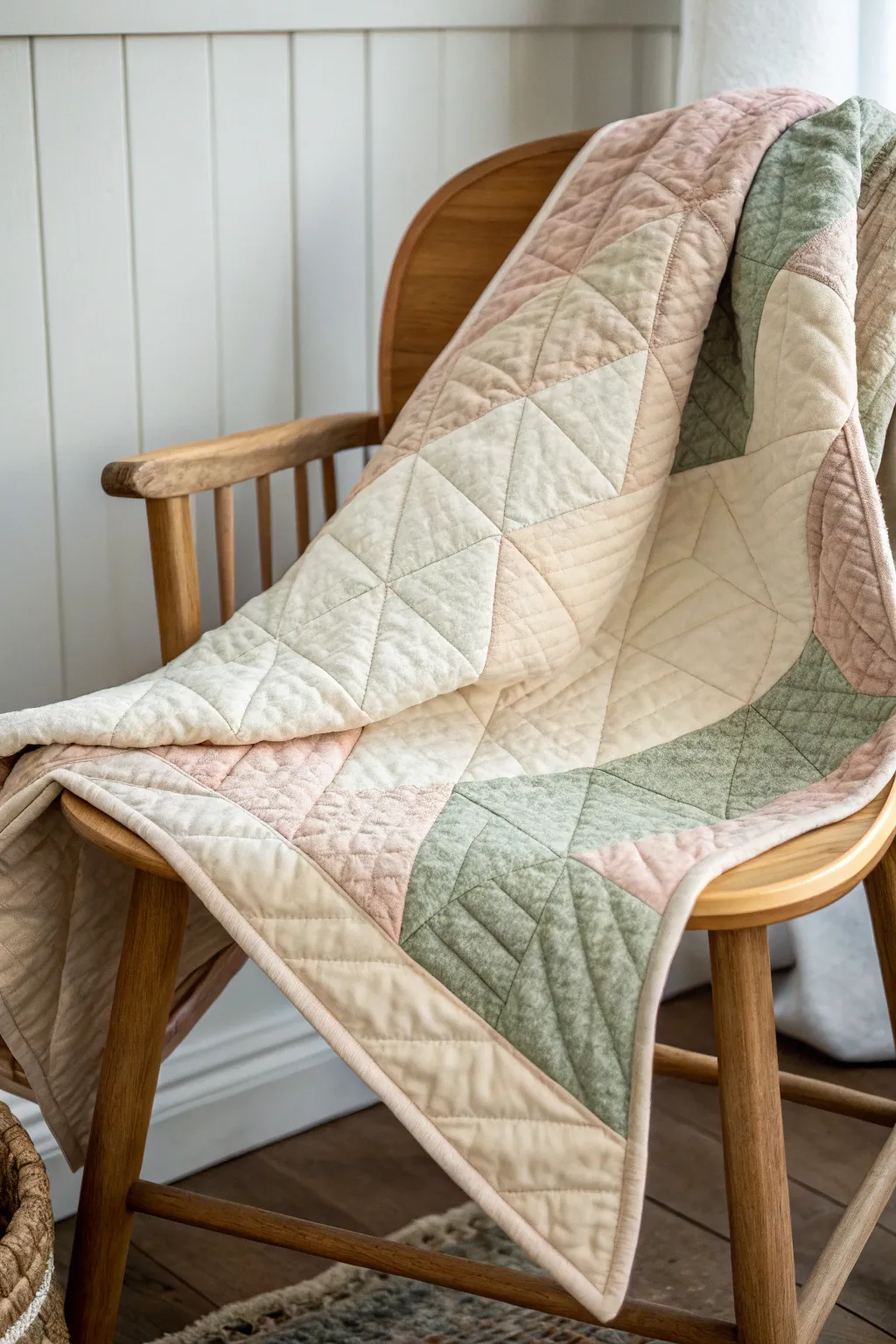 Embrace the warmth of handcrafted elegance with a minimalist quilt that tells a story in every stitch.