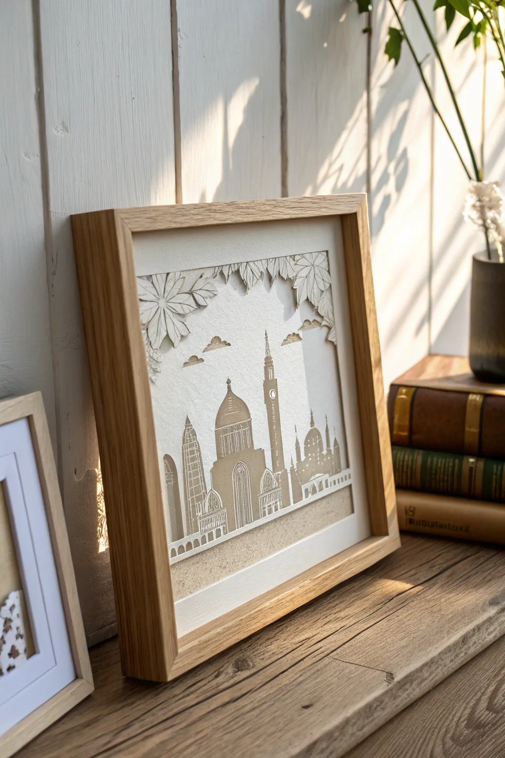 Elevate your space with the elegance of handmade paper cut silhouette art.