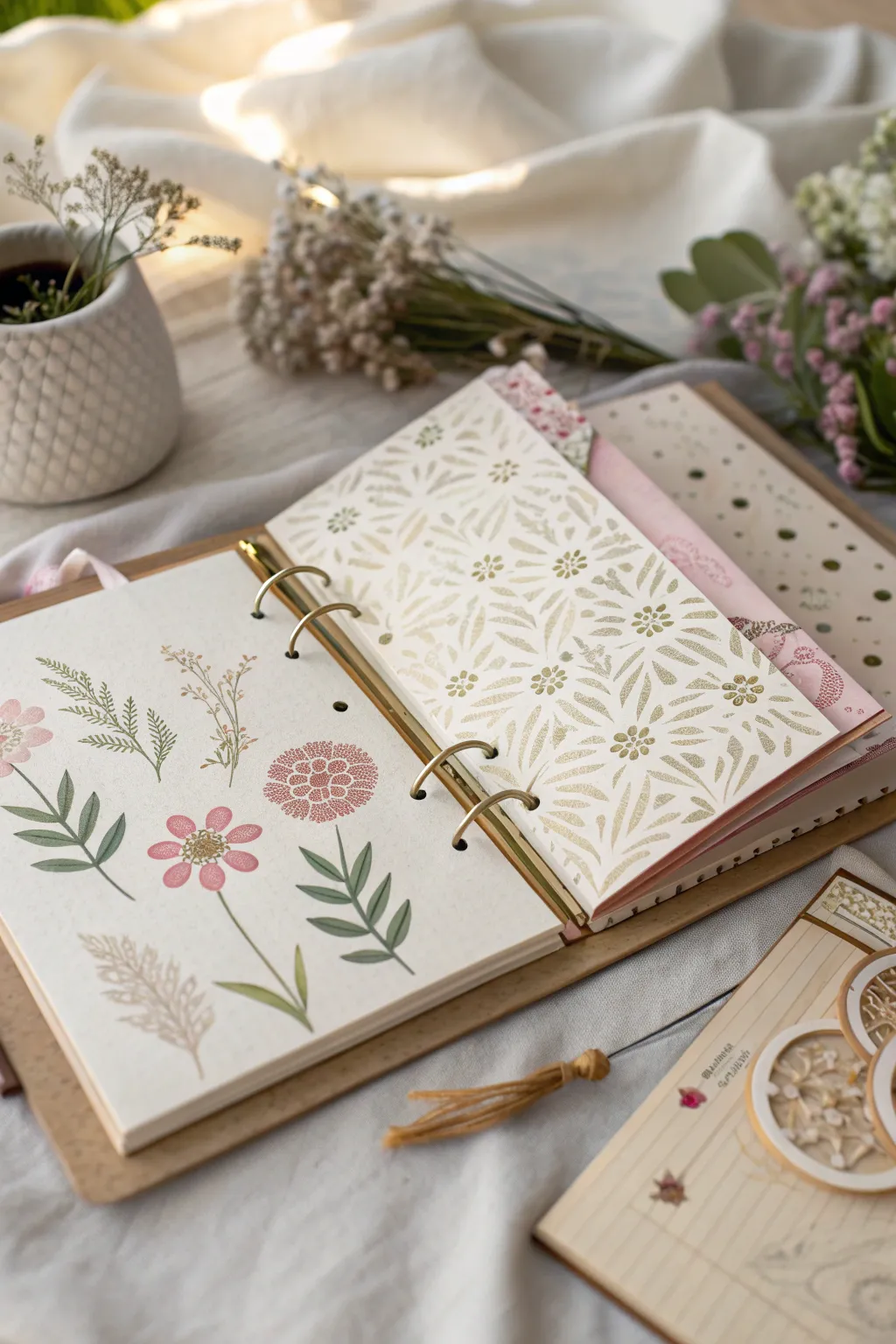 Discover the charm of pop-up elements for a scrapbook full of surprises and elegance.